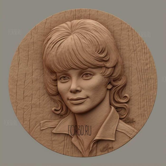 Reba McEntire 3 stl model for CNC